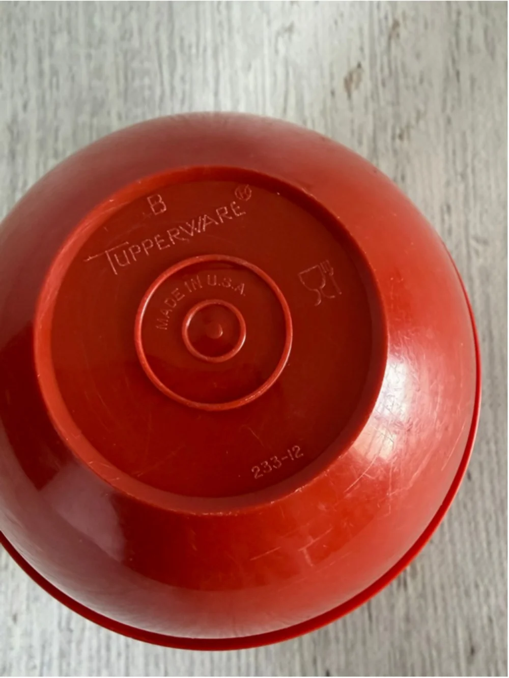 Tupperware Orange & White Food Storage Bowl One Size
